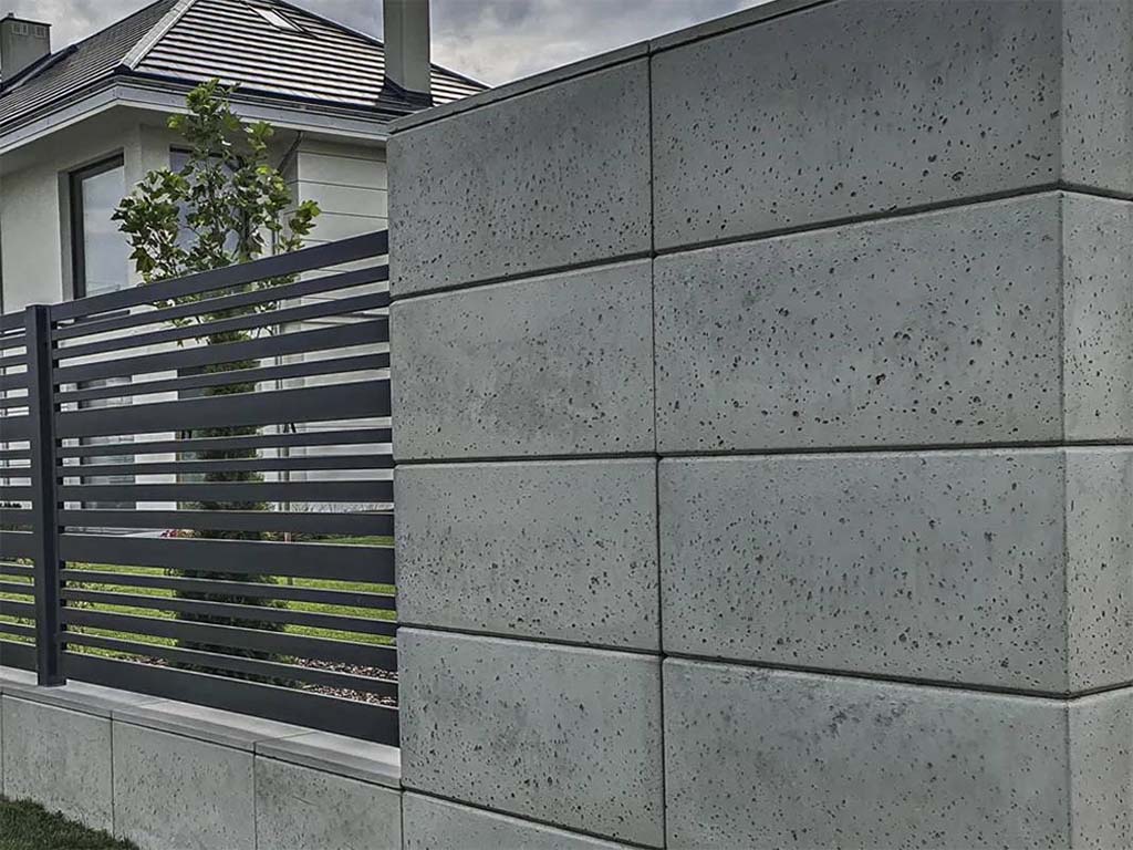 Ogrodzenie z bloczków betonowych